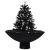 Brad de Crăciun cu ninsoare și bază umbrelă, negru, 75 cm, PVC GartenMobel Dekor