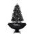 Brad de Crăciun cu ninsoare și bază umbrelă, negru, 170 cm, PVC GartenMobel Dekor
