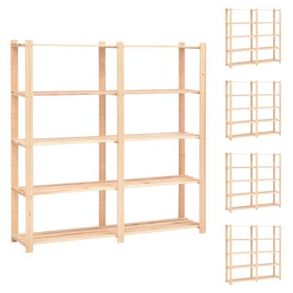 Etajere cu 5 niveluri 5 buc, 170x38x170 cm, lemn de pin, 500 kg GartenMobel Dekor