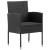 Set mobilier de grădină, 9 piese, negru GartenMobel Dekor