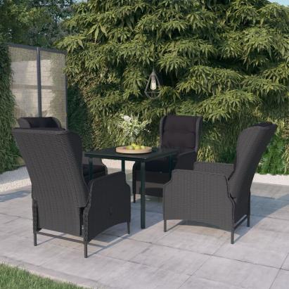 Set mobilier pentru grădină, 5 piese, gri închis GartenMobel Dekor