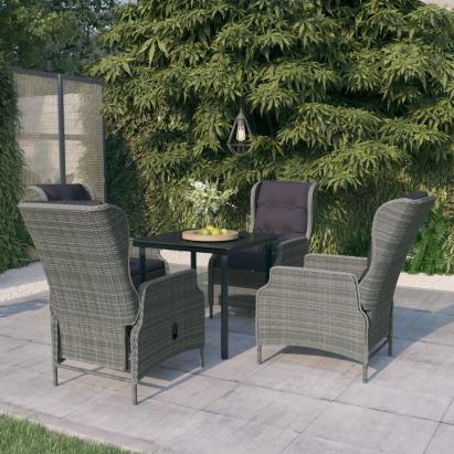 Set de mobilier pentru grădină, 5 piese, gri deschis GartenMobel Dekor