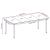 Set mobilier pentru grădină, 7 piese, gri deschis GartenMobel Dekor