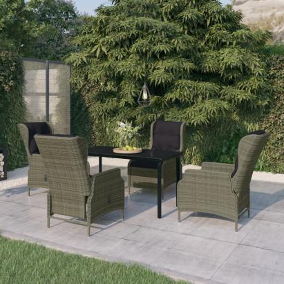 Set mobilier pentru grădină, 5 piese, maro GartenMobel Dekor