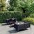 Set mobilier de grădină cu perne, 5 piese, gri închis poliratan GartenMobel Dekor