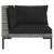 Set mobilier de grădină cu perne,7 piese, gri închis, poliratan GartenMobel Dekor