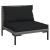 Set de mobilier de grădină & perne 6 piese gri închis poliratan GartenMobel Dekor