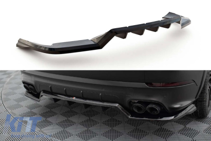 Spoiler Maxton Design potrivit pentru bara spate a Porsche Cayenne Sport Design 2018-2023, lac negru Performance AutoTuning
