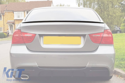 Spoiler tip M3 pentru portbagaj, potrivit pentru BMW Seria 3 E90 2005-2011, lac negru Performance AutoTuning
