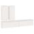 Comode TV, 4 buc., alb, lemn masiv de pin GartenMobel Dekor