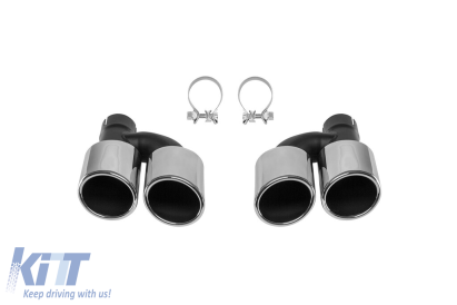 Capace cromate potrivite pentru Audi A4 B8 2012-2015, A6 C7 sedan, avant, allroad 2011-2018, A7 4GA Sportback 2010-2017, A5 Sportback 2009-2011 Performance AutoTuning