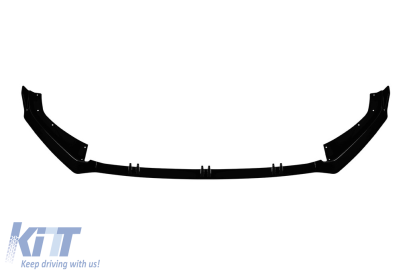 Spoiler tip RS4 potrivit pentru bara de protecție S-Line frontală pe Audi A4 B9 W8 sedan, break 2016-2018, necolorat Performance AutoTuning