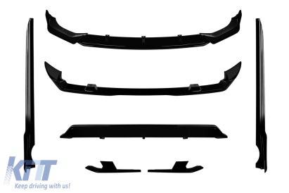 Pachet Aero tip Black Knight potrivit pentru BMW X7 G07 2019-2022 pentru modelul echipat cu bare M tech, lac negru Performance AutoTuning