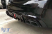Difuzor tip Brabus cu capete negre potrivit pentru bara spate A Design pe Mercedes C-Class W205 2013-2019 -oo--oo- Performance AutoTuning
