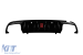 Difuzor tip Brabus cu capete negre potrivit pentru bara spate A Design pe Mercedes C-Class W205 2013-2019 -oo--oo- Performance AutoTuning
