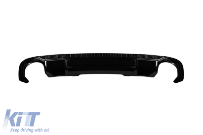 Difuzor tip RS4 potrivit pentru bara S-line din spate a Audi A4 B9 sedan, break 2015-2019 -O---O- Performance AutoTuning