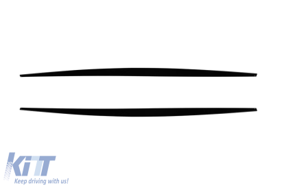 M Performance Design Design trim potrivit pentru M praguri laterale pe BMW Seria 1 F20, F21 2015-2019, lac negru Performance AutoTuning