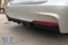 Difuzor tip M Performance Design Design potrivit pentru bara spate M Technik la BMW Seria 3 F30 sedan, F31 break 2011-2019 -oo---, lac negru Performance AutoTuning