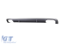 Difuzor tip S4 cu capete cromate potrivit pentru bara de protecție spate standard a Audi A4 B9 sedan, break 2015-2019 -oo--oo- Performance AutoTuning