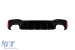 Difuzor tip M5 competition cu capace negre potrivit pentru bara spate M technik pe BMW Seria 5 G30 sedan, G31 break după 2017 -o0--o0-, lac negru Performance AutoTuning