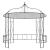 Pavilion, alb, 300 x 290 cm, rotund GartenMobel Dekor
