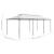 Pavilion cu perdele, alb, 600 x 298 x 270 cm, 180g/m² GartenMobel Dekor