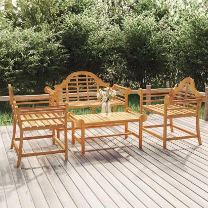 Set mobilier de grădină, 4 piese, lemn masiv de tec GartenMobel Dekor