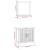 Set mobilier de baie, 2 piese, lemn masiv de nuc GartenMobel Dekor