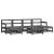 Set mobilier de grădină cu perne, 7 piese, gri, lemn masiv GartenMobel Dekor