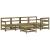 Set mobilier de grădină cu perne, 6 piese, lemn de pin tratat GartenMobel Dekor