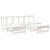 Set mobilier de grădină cu perne, 5 piese, alb, lemn masiv GartenMobel Dekor