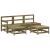 Set mobilier de grădină cu perne, 5 piese, lemn de pin tratat GartenMobel Dekor