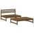 Set mobilier grădină cu perne, 2 piese, maro miere lemn masiv GartenMobel Dekor