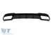 Difuzor tip E63 potrivit pentru bara spate A Design pe Mercedes E-Class W212 sedan 2014-2016, negru mat cu garnitură neagră, -oo--oo- Performance AutoTuning