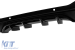 Difuzor tip 43 potrivit pentru bara din spate A Design line, GLC63, GLC43 a Mercedes GLC SUV X253 2015-2022 -oo--oo-, cu garnitură de lac negru Performance AutoTuning