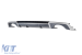 Difuzor tip RS3 cu capete negre potrivit pentru bara spate standard a Audi A3 2013-2016 sedan, cabriolet Performance AutoTuning