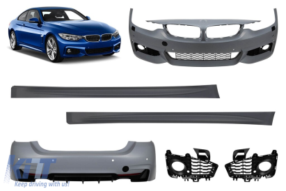 Pachet M-tech potrivit pentru BMW Seria 4 F36 2013-2020, -oo----, fără proiectoare de ceață Performance AutoTuning
