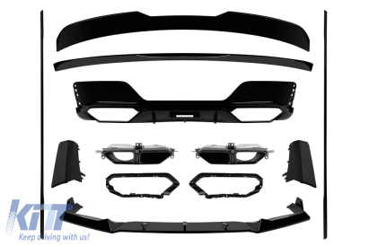 Pachet aerodinamic tip M Performance Design Design cu duze tip 760 potrivit pentru BMW Seria 7 G70 după 2023, -00-00-, lac negru Performance AutoTuning