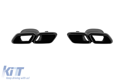 Capace de evacuare negre tip E63 potrivite pentru Mercedes E-Class W213, S213 2017-2022, stânga și dreapta Performance AutoTuning