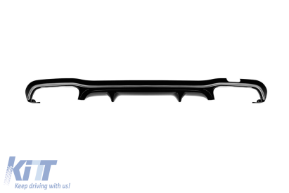 Difuzor tip E53 potrivit pentru bara spate A Design a Mercedes E-Class W213 sedan, S213 break 2016-2022 -oo--oo-, cu garnitură cromată Performance AutoTuning