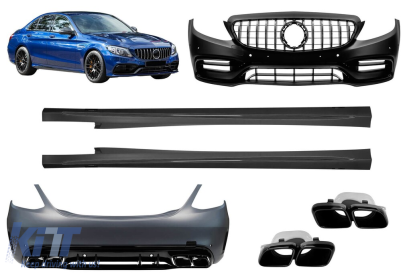 Un pachet de design tip C63 potrivit pentru Mercedes Clasa C W205 sedan 2019-2022 Performance AutoTuning