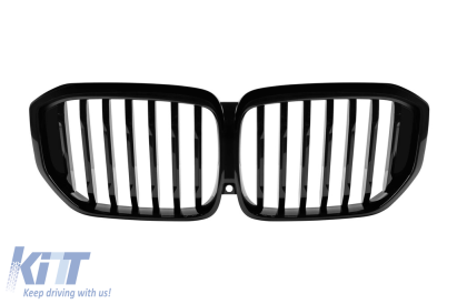 Grile rinichi cu nervuri unice vopsite în negru, potrivite pentru BMW X5 G05 după 2023 Performance AutoTuning