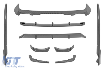 Pachet aerodinamic tip Black Knight potrivit pentru BMW X7 G07 2019-2022 pentru modelul echipat cu bare de protecție M tech, culoare carbon Performance AutoTuning