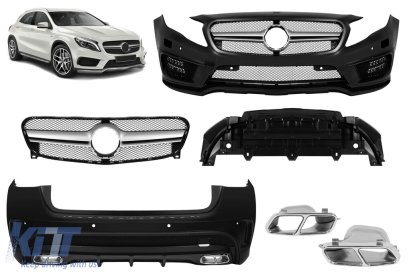 Pachet de tuning tip 45 potrivit pentru Mercedes GLA X156 2014-2016 Performance AutoTuning