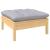 Set mobilier de grădină cu perne, 8 piese, gri, lemn de pin GartenMobel Dekor