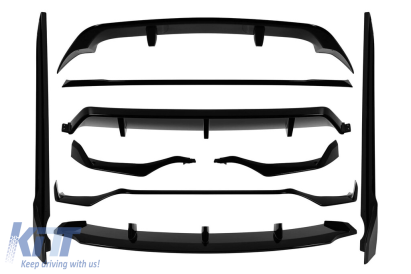 Kit caroserie Aero tip Black Knight potrivit pentru BMW X5 G05 după 2019 cu kit de caroserie M, negru lucios Performance AutoTuning
