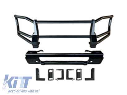 Bullbar potrivit pentru bara de protecție BRBS frontală pe Mercedes G class W465 după 2024, negru Performance AutoTuning