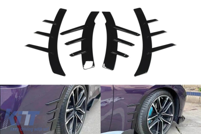 Adăugiri M Performance Design Design pentru aripi frontale și spate potrivite pentru BMW Seria 2 G42 după 2022, lac negru Performance AutoTuning