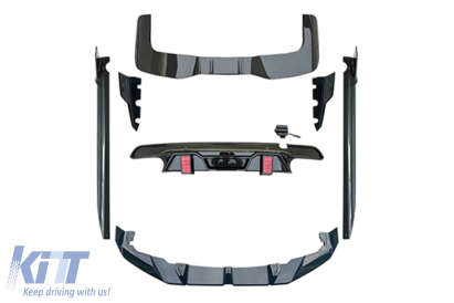 Pachet aerodinamic tip LD potrivit pentru BMW X5 G05 LCI după 2023, pentru modelul cu pachet X5M, lac negru Performance AutoTuning