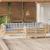 Set mobilier grădină cu perne, 9 piese, gri, lemn masiv pin GartenMobel Dekor